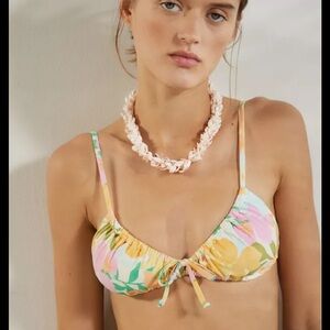 NWT Billabong Sweet Aloha Ruched Bikini Top